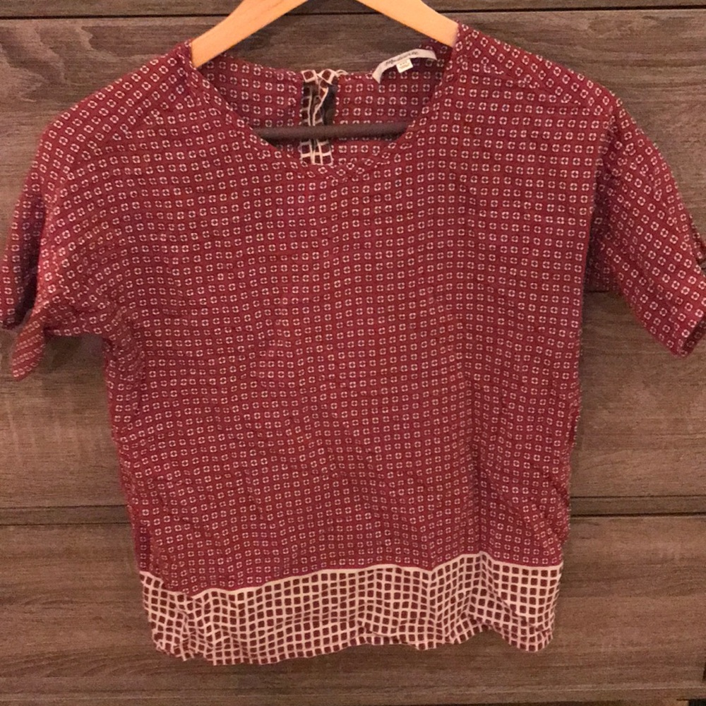 Madewell tie-back blouse